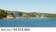 ST.ST. CONSTANTINE AND HELENA, BULGARIA - JUNE 01, 2015: sea coast with hotels Sirius, Marina, Palace and beaches. Редакционное фото, фотограф ИВА Афонская / Фотобанк Лори
