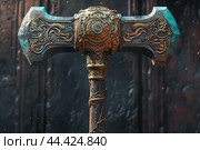 Imposing Ancient fantasy hammer. Generate Ai. Стоковое AI-изображение, AI-художник Иван Рябоконь / Фотобанк Лори