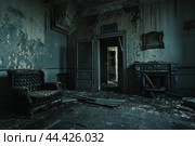Decrepit Abandoned room. Generate Ai. Стоковое AI-изображение, AI-художник Иван Рябоконь / Фотобанк Лори