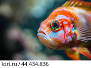 Vibrant tropical fish in coral reef. Стоковое AI-изображение, AI-художник Иван Рябоконь / Фотобанк Лори