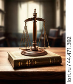 Scales are an ancient symbol of measure and justice. Good and evil, deeds committed by mortals during their lifetimes are weighed on the scales of justice. The posthumous fate of people depended on which bowl outweighed. Стоковое AI-изображение, AI-художник Сергей Елизарьев / Фотобанк Лори