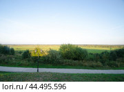 Вид на пойму реки Вага. Город Вельск (2024 год). Стоковое фото, фотограф Яковлев Сергей / Фотобанк Лори