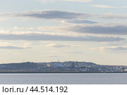 Чукотка, городской пейзаж, вид с воды (2024 год). Стоковое фото, фотограф Николай Гернет / Фотобанк Лори