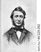 Henry David Thoreau, 1817 - 1862, American writer, philosopher, essayist, naturalist and poet. Стоковое фото, фотограф Константин Тимофеев / Фотобанк Лори