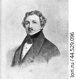 Louis Jacques Mandet Daguerre, 1787 -1851, French artist, chemist and inventor, one of the creators of photography. Стоковое фото, фотограф Константин Тимофеев / Фотобанк Лори