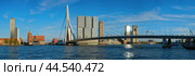 Panorama of Rotterdam cityscape , Netherlands (2017 год). Стоковое фото, фотограф Дмитрий Рухленко / Фотобанк Лори