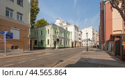 Бывший особняк А.И. Обуховой.  Малый Козловский пер., 4, Москва (2024 год). Редакционное фото, фотограф Владимир Чинин / Фотобанк Лори