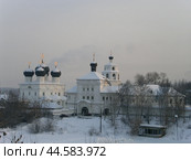 Зимний пейзаж с Успенским Трифоновым монастырем в Кирове (2006 год). Стоковое фото, фотограф Ольга Визави / Фотобанк Лори