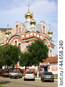 Церковь Святой великомученицы Екатерины в городе Кирове (2013 год). Редакционное фото, фотограф Солодовникова Елена / Фотобанк Лори