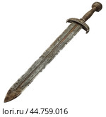Antique sword on transparent background. Стоковое AI-изображение, AI-художник Иван Рябоконь / Фотобанк Лори