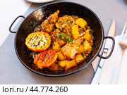 Fried monkfish with lemon. Стоковое фото, фотограф Яков Филимонов / Фотобанк Лори