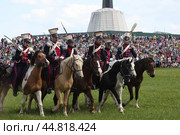 Россия. Бородино. Реконструкция Бородинской битвы 1812 года во время фестиваля "Стойкий оловянный солдатик" (2012 год). Стоковое фото, фотограф Ерохин Дмитрий Викторович / Фотобанк Лори