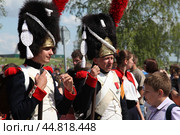Россия. Бородино. Реконструкция Бородинской битвы 1812 года во время фестиваля "Стойкий оловянный солдатик" (2012 год). Стоковое фото, фотограф Ерохин Дмитрий Викторович / Фотобанк Лори