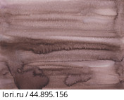 Watercolor deep brown background texture. Old taupe backdrop hand painted. Stains on paper. Стоковая иллюстрация, иллюстратор Ксения Лаптева / Фотобанк Лори