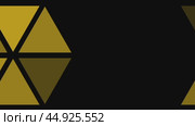 Bright yellow minimal mosaic triangles abstract geometry background. Low poly geometrical pattern. Looping video. Стоковая анимация, аниматор Семён Прудий / Фотобанк Лори
