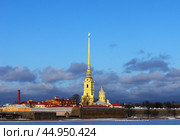 Петропавловский собор, вид со Стрелки Васильевского острова. Санкт-Петербург (2019 год). Стоковое фото, фотограф Алексей Иванов / Фотобанк Лори