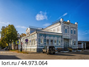Главный дом усадьбы Тряпкина (Музей Городецкий пряник, Городец) (2023 год). Редакционное фото, фотограф Илья Старков / Фотобанк Лори