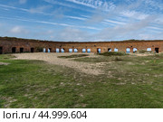 Ruins of Western Fort on Baltic Sea coast of Vistula Spit. Baltiysk. Russia. Редакционное фото, фотограф Elena Odareeva / Фотобанк Лори