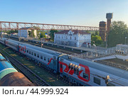 Железнодорожная станция Узуново, Московская область (2023 год). Редакционное фото, фотограф Мария Кылосова / Фотобанк Лори