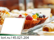 Assorted Fresh Desserts Displayed Elegantly at a Catered Event. Стоковое фото, фотограф Сергей Толмачёв / Фотобанк Лори