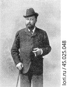 Duke Alfred of Saxe-Coburg-Gotha, old vintage illustration, 1894. Стоковое фото, фотограф Константин Тимофеев / Фотобанк Лори