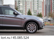 KRASNOYARSK, RUSSIA - September 22, 2024: Grey BMW X3 F25. Редакционное фото, фотограф Плотников Дмитрий / Фотобанк Лори