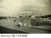 Фотооткрытка Москва, ВДНХ, 1960-е годы. Стоковое фото, фотограф Retro / Фотобанк Лори