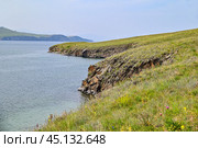 Высокий берег острова Огой. Озеро Байкал. Стоковое фото, фотограф Александр Тараканов / Фотобанк Лори