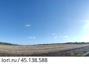 Mowed field under the clouds. Стоковое фото, фотограф Andrew_Swarga / Фотобанк Лори