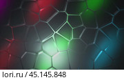 Colorful honeycomb light patterns shifting and pulsating dramatically. Стоковое видео, видеограф Данил Руденко / Фотобанк Лори