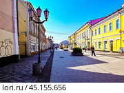Пешеходная улица Урицкого. Город  Иркутск (2024 год). Редакционное фото, фотограф Александр Тараканов / Фотобанк Лори