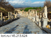 Curette (Curets) Street in Ephesus, Turkey. Стоковое фото, фотограф Яков Филимонов / Фотобанк Лори