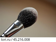 Professional makeup brush presenting soft bristles for cosmetics application. Стоковое AI-изображение, AI-художник Иван Рябоконь / Фотобанк Лори