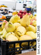 healthy green food vegetarian background agriculture pear organic freshness diet fruit fresh ripe. Стоковое фото, фотограф ilya Lyubchenko / Фотобанк Лори