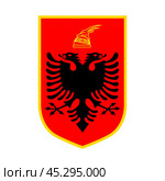 Coat of arms Albania. Vector illustration. Стоковая иллюстрация, иллюстратор Ильин Сергей / Фотобанк Лори