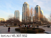 Вид на "Грозный-Сити", башня "Олимп", Грозный (2024 год). Стоковое фото, фотограф хохрякова альбина накиповна / Фотобанк Лори