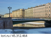 Санкт-Петербург. Река Фонтанка, Лештуков мост (2013 год). Стоковое фото, фотограф Александр Алексеев / Фотобанк Лори