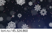 Fireworks and snowflake animation background. Стоковое видео, видеограф Михаил Коханчиков / Фотобанк Лори