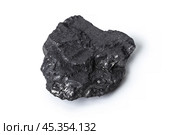 Natural wood charcoal Isolated on white. Стоковое фото, фотограф Сергей Толмачёв / Фотобанк Лори