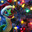 A cartoon snake in a Santa Claus hat on the background of a Christmas tree. The symbol of the New Year 2025. Стоковое фото, фотограф Виктория Тельминова / Фотобанк Лори