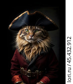 Captain Red Beard. Стоковое AI-изображение, AI-художник RamA / Фотобанк Лори