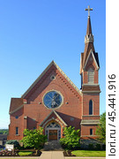Presbyterian Church (1880) in Wabash, Indiana (2014 год). Стоковое фото, фотограф Валерия Попова / Фотобанк Лори