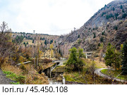 Селезащитная плотина Медео в Алма-Ате. Стоковое фото, фотограф Александр Тараканов / Фотобанк Лори