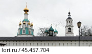 Вид на Толгский монастырь в ноябре. Стоковое фото, фотограф Николай Белавин / Фотобанк Лори