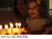 Beautiful little girl accepts birthday wishes. Стоковое AI-изображение, AI-художник Дмитрий Киселёв / Фотобанк Лори