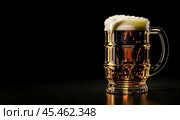 A glass mug with beer. alcoholic, intoxicating drink. artificial intelligence generator, AI, neural network image. background for the design. Стоковое AI-изображение, AI-художник Алёна Мостович / Фотобанк Лори