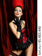 Sexy moulin rouge girl wearing hot lingerie. Стоковое фото, фотограф Андрей Аркуша / Фотобанк Лори