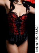 corset costume Moulin Rouge. Стоковое фото, фотограф Андрей Аркуша / Фотобанк Лори
