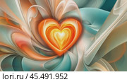 Vibrant heart shape pulsating in abstract colorful swirls. Стоковое AI-видео, аниматор Юрий Поздников / Фотобанк Лори