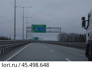 Новая трасса М11 Москва-Санкт-Петербург. Редакционное фото, фотограф Дмитрий Неумоин / Фотобанк Лори